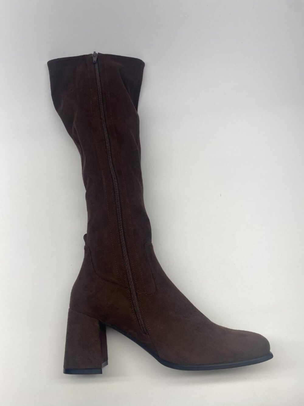 Jeffrey Campbell Womens HOTLAVA-K2 Brown Suede Tall Heel Boots Sz 11 - Picture 4 of 8